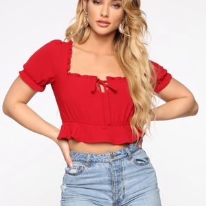 Black Fashion Nova Crop top